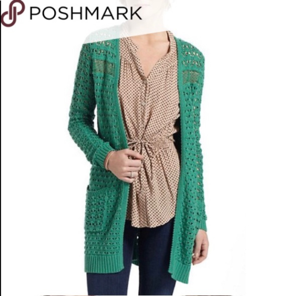 Anthropologie Far Away From Close Open Cardi